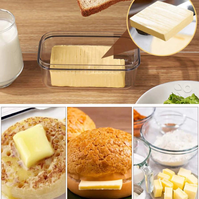 Manteigueira Delícia Fácil - Porta Manteiga com Fatiador