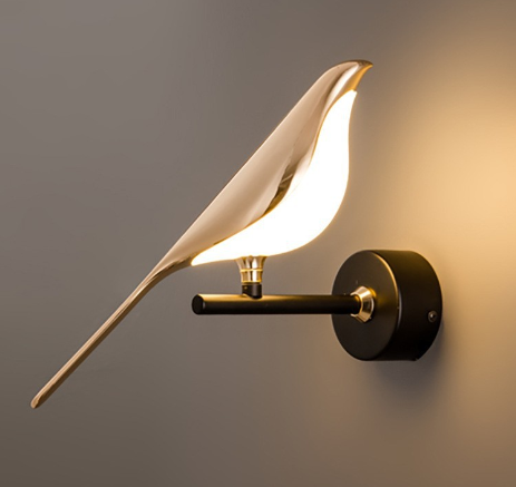 Arandela Alada Elegante - Elegância e sofisticação em forma de pássaro