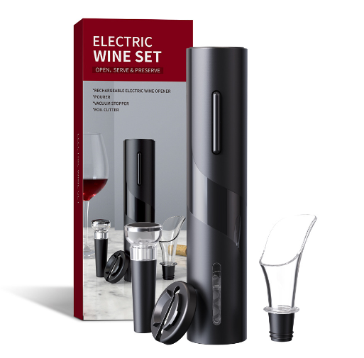 Abridor de vinho elétrico inteligente Open Wine - Praticidade e qualidade