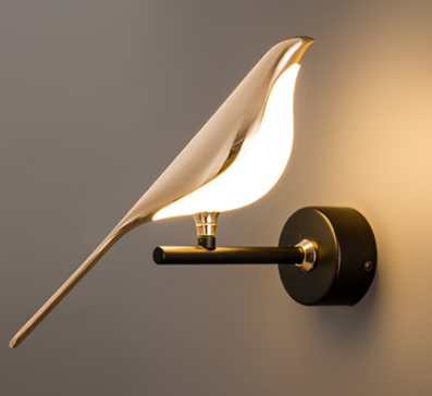 Arandela Alada Elegante - Elegância e sofisticação em forma de pássaro