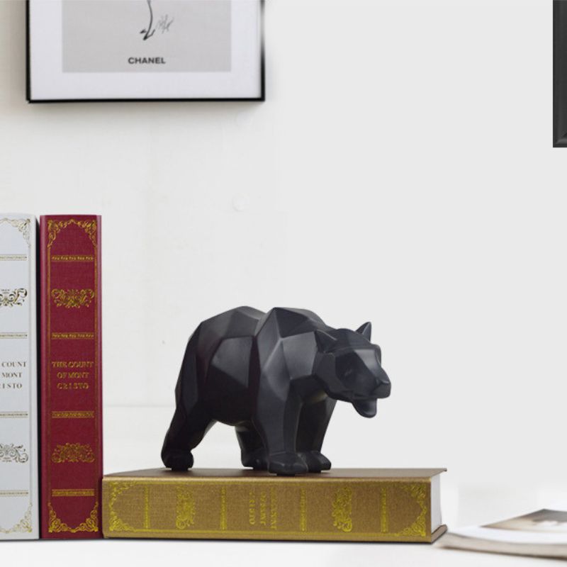 Escultura Decorativa de Urso - Guardião do Bosque